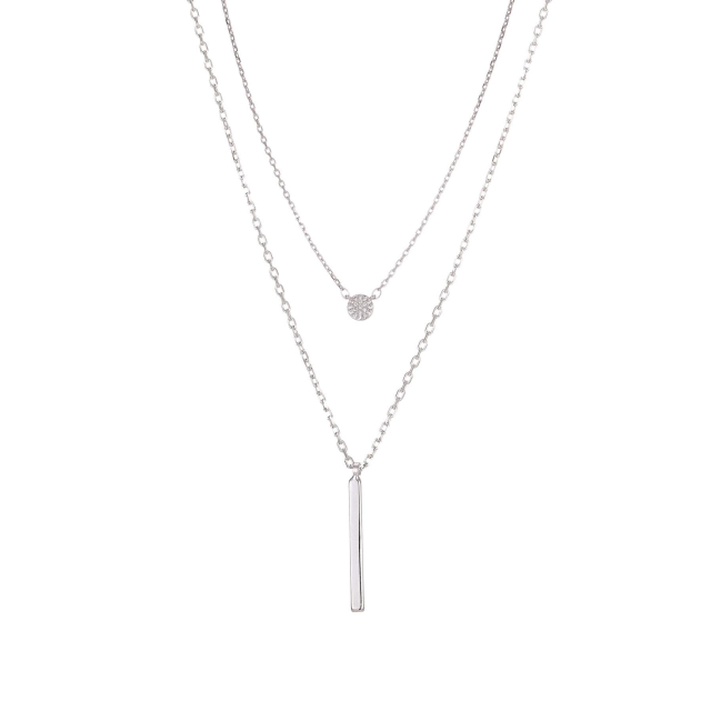 Multi rangs Joy argenté strass: Trouver les plus beaux bijoux femme de la saison