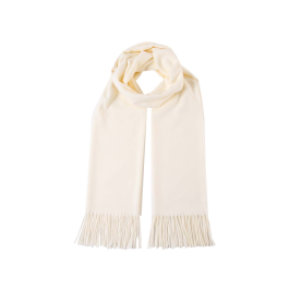 Étole / Châle En Cachemire 100% – Blanc Cassé / écrue, Unisexe, Top Qualité, Neuf Avec étiquettes
