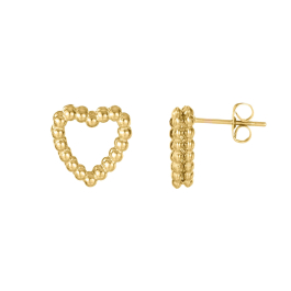 Cœur d'Or™ | Boucles d'oreilles en acier doré