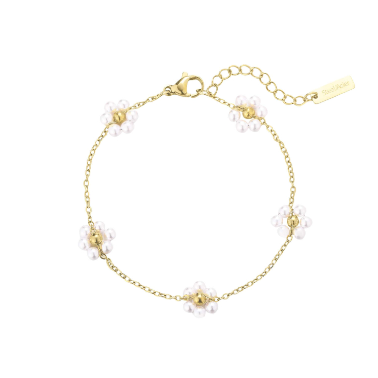 Bracelet Perles Nacrées Multicolore - Femme Ou Ado - Longueur 16-18 Cm - Neuf