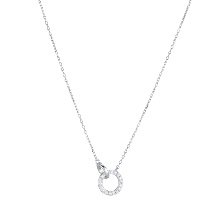 Collier Toi et Moi Argent 925 Collier - Pendentif Femme Collier - Pendentif- Bijoux et accessoires pas chers pour femme Luzaka Ref.67955