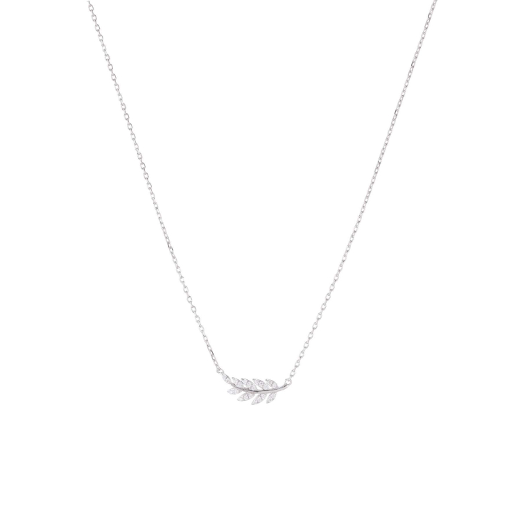 Collier Feuille Argent 925 Collier - Pendentif Femme Collier - Pendentif- Bijoux et accessoires pas chers pour femme Luzaka Ref.68099