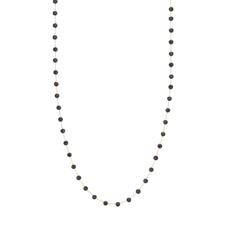 Collier Ika Obsidienne doré or Collier - Pendentif Femme Collier - Pendentif- Bijoux et accessoires pas chers pour femme Luzaka Ref.68594