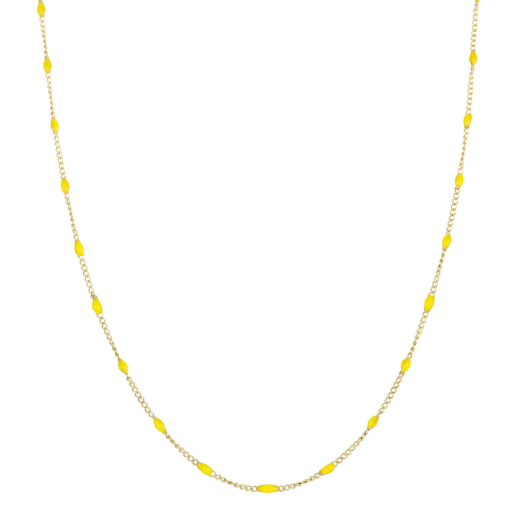 Collier Rosaire jaune acier doré or Collier - Pendentif Femme Collier - Pendentif- Bijoux et accessoires pas chers pour femme Luzaka Ref.71304