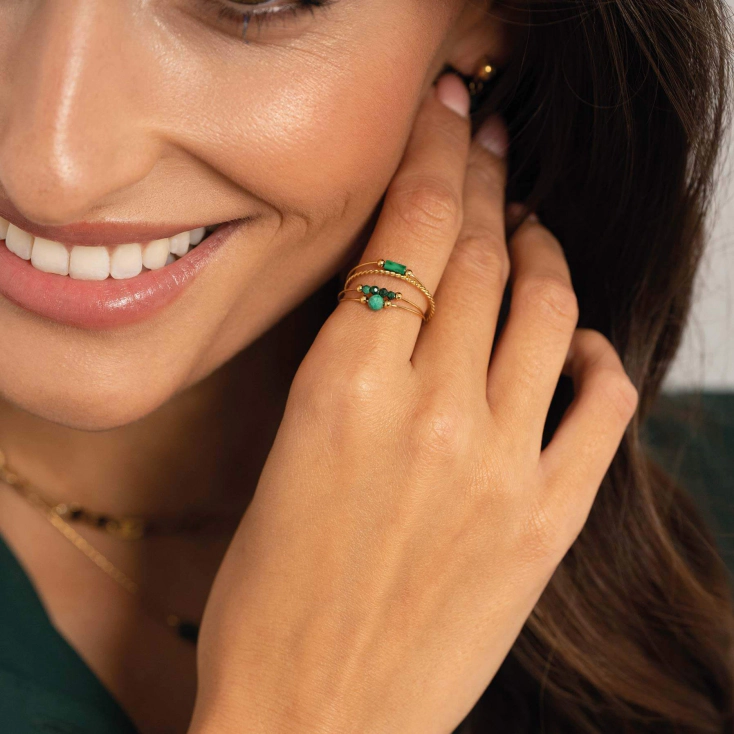 Bague best sale malachite femme