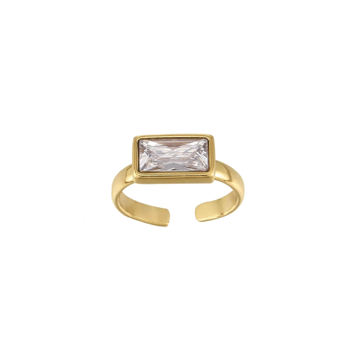 Bague Mila Strass blanc