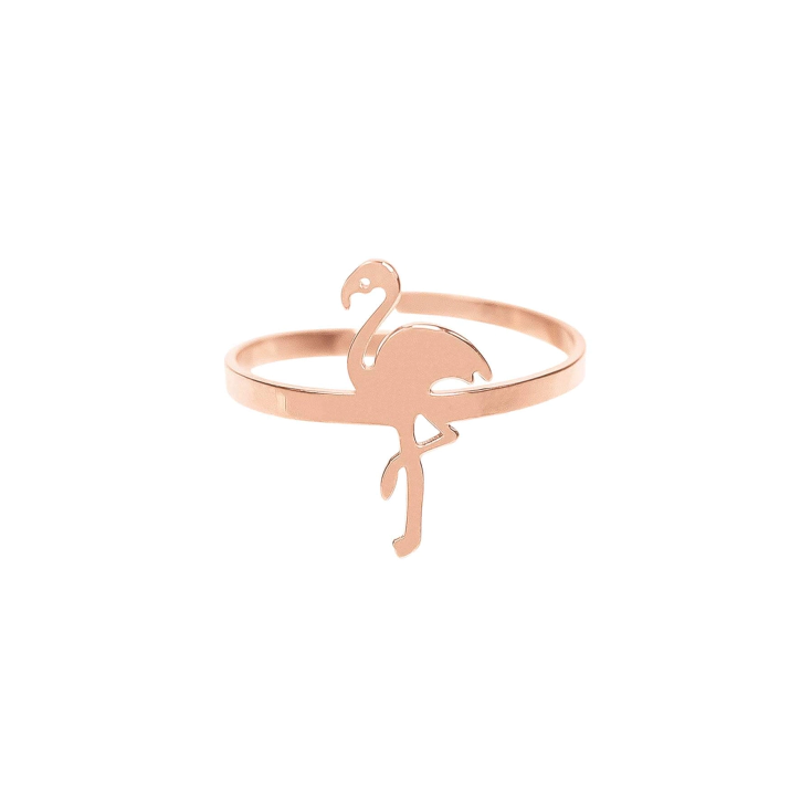 Bague acier rose femme clearance