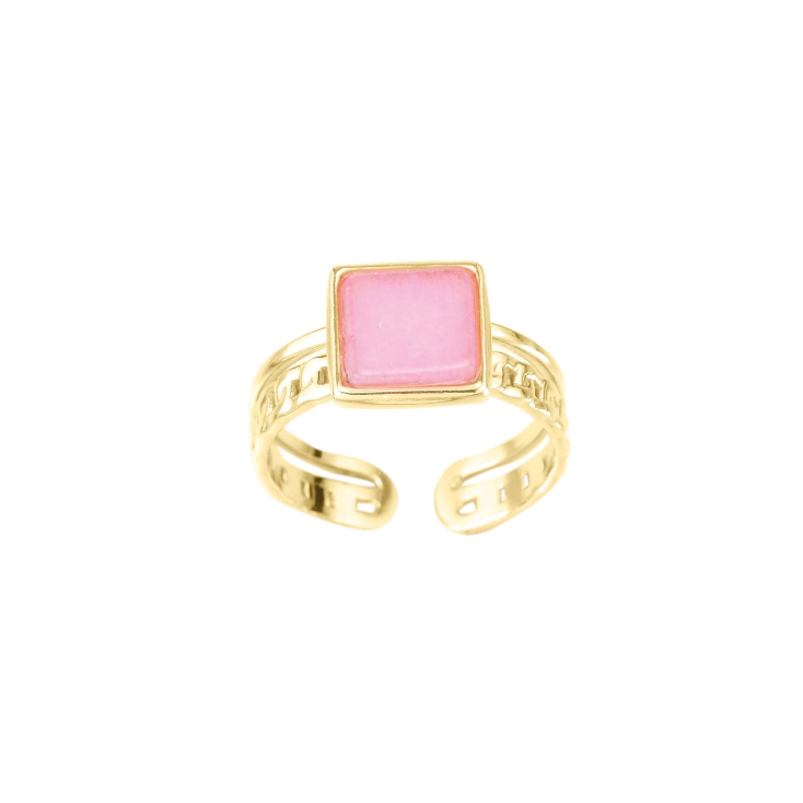 Bague Lecarre Quartz rose