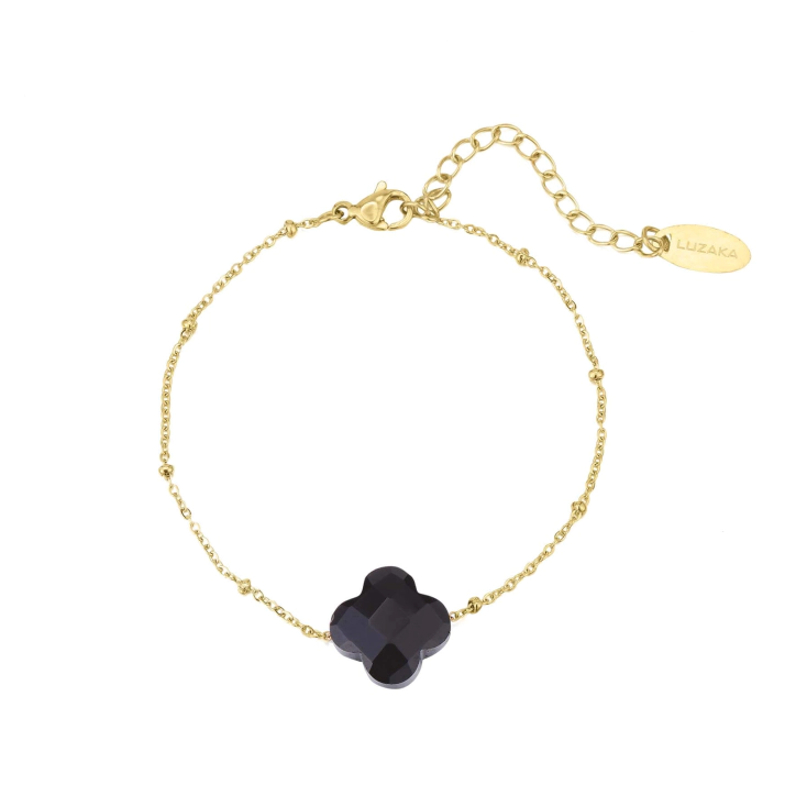 Bracelet Luxe Obsidienne Noire et Blanche pour Femme - Talisa