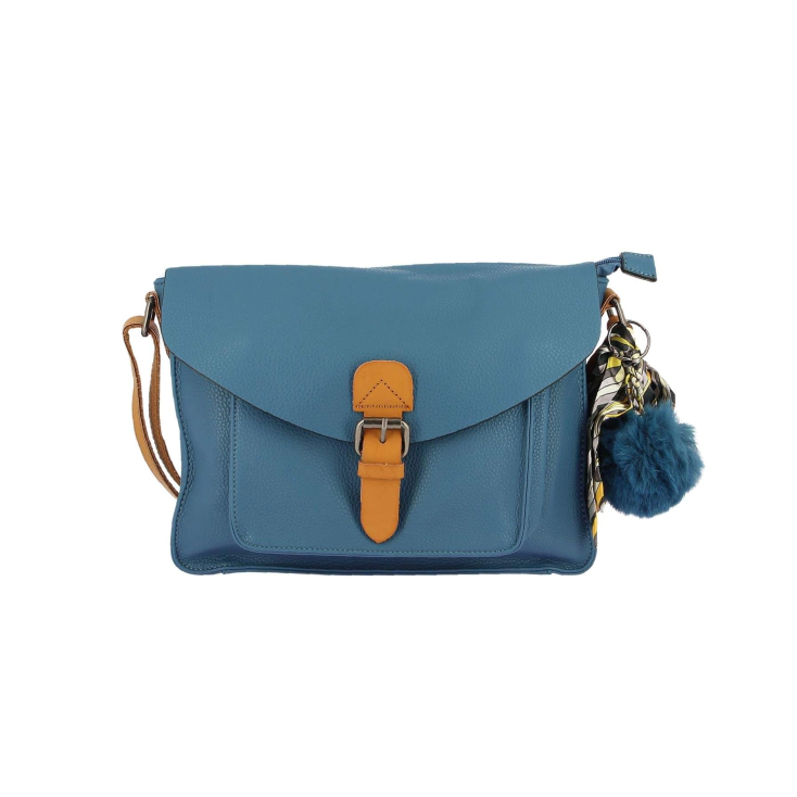 Sac à top main femme bleu