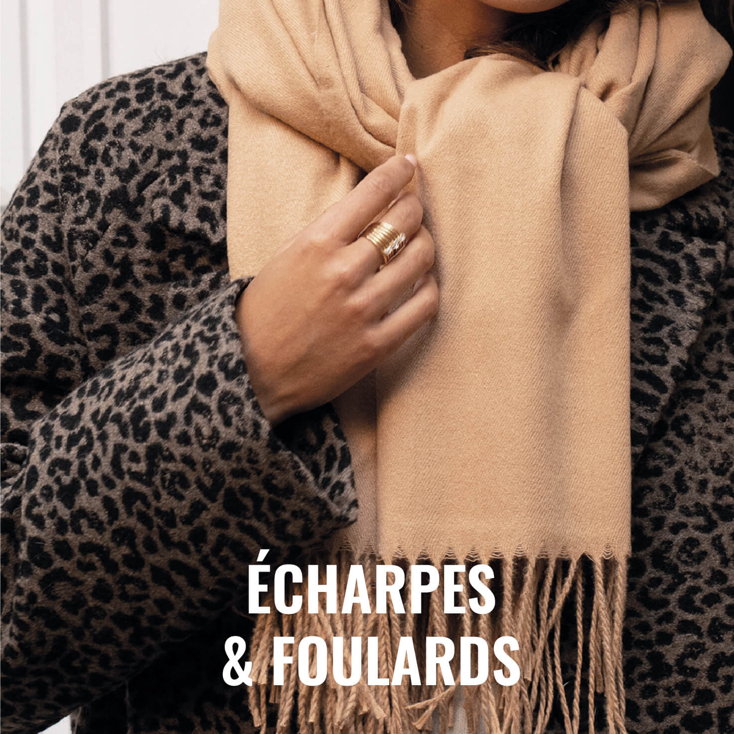 Écharpes chaudes et douces pas cher, écharpes unies, carreaux, léopard
